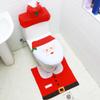 Christmas Themed Bathroom Decor Set - Toilet Seat Cover, Rugs, Tank Cover view 4