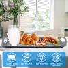 2Pcs Food Serving Tray with Handle, 17.712.6 Inch Non-Slip Plastic Serving Tray, Rectangle Gripping Nubs Food Trays, Shatterproof Dinner Tray, Non-Stick Food Platter Dishwasher Safe for Home Kitchen view 4