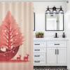 BTCOWZRV Nativity Scene Shower Curtain Winter Waterproof Bath Curtain Washable Cloth Shower Curtain Set Modern Minimalist Home Bathroom Curtain Decor with 12 Hooks 60x72 Inches view 3