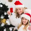 24 Count Mini White Ornaments for Mini Christmas Tree, Small Shatterproof Christmas Tree Ornaments Balls Party Decorations, 1.2 Inch view 4