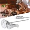 Coffee Thermometer with Large Round Dial, Stainless Steel + Glass Material, Adjustable Clip for The Coffee Drinks,Chocolate Milk Foam, 7.6 in and 5.5 in (Short Type) view 2