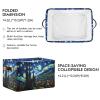 ALAZA Starry Night Mountain Art Large Storage Basket for Organizing Foldable Storage Bin for Shelves Home with Handles 1 Pack view 2