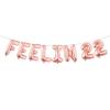 22 Birthday Decorations For Women Girls Feelin 22 Balloons Feelin 22 Banner 22nd Birthday Supplies 22nd Birthday Balloons 22 Birthday Party Supplies Favors (FEELIN 22 Rose Gold) view 1