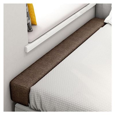 XMAYODS Bed Wall Gap Filler, Headboard Mattress Filler, Close The Gap, Washable Bed Bridge Bed Wedge for Single/Double/King Bed(Coffee,160x10x30cm)