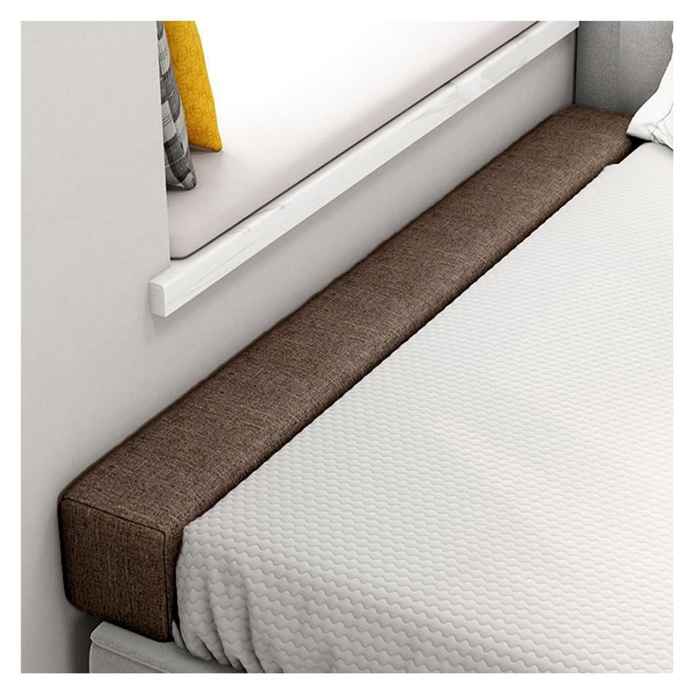 XMAYODS Bed Wall Gap Filler, Headboard Mattress Filler, Close The Gap, Washable Bed Bridge Bed Wedge for Single/Double/King Bed(Coffee,160x10x30cm)
