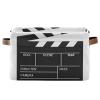 ALAZA Cinema Movie Clapboard Large Storage Basket for Organizing Foldable Storage Bin for Shelves Home with Handles 1 Pack view 1