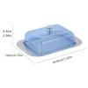 CFGH6FDF Butter Dishes Stainless Steel Butter Box Western Restaurant Snack Plate Cheese Crisper Warmer Plate Butter Dish with Lid Butter Box(Clear) view 2