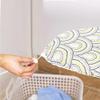 TAJMDGW Cotton Iron Board Cover with Padding 13x38 14x43 15x48In Heat Resistant Ironing Board Cover and Pad, Ironing Board Pad Adjustable(Blue White,110x35 cm (14x43inch)) view 3