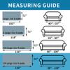 HAOMAIJIA Boho Sofa Covers Couch Covers for 3 Cushion Couch Sofa Pet Friendly Soft Thick Non Slip Couch Cover for Dogs Washable Sectional Couch Covers L Shape Furniture Protector (Grey, 91"x134") view 4
