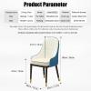 Chairs Dining Chair Set of 4 with Open Back Velvet Dining Chairs Faux Leather Upholstered Chair Mid Century Modern Dining Chairs Dining Living Room Chairs with Gold Metal Legs, Luxury Dining Chairs view 2