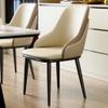 Modern Dining Chair Kitchen Dining Room Chairs with Armrest, Mid Century Modern Living Room Armchair Accent Chairs Upholstered Side Chairs with Metal Legs(/Khaki) view 2