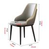 Modern Dining Chair Kitchen Dining Room Chairs with Armrest, Mid Century Modern Living Room Armchair Accent Chairs Upholstered Side Chairs with Metal Legs(/Khaki) view 3