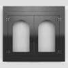 Kinchoix Fireplace Doors with Tempered Glass, Designed for Masonry Fireplaces, Black, Medium - Free Replacement of Glass Available Medium view 1