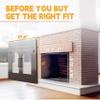 Kinchoix Fireplace Doors with Tempered Glass, Designed for Masonry Fireplaces, Black, Medium - Free Replacement of Glass Available Medium view 2