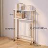 MTSYXYM Heating Cabinet Shelf,Heating Cabinet Storage Shelf,Modern Home Wood Radiator Cover,Universal Wheels with Brakes,Strong Load-Bearing,for Home Living Room Bedroom.(80 * 15 * 93.1cm) view 2