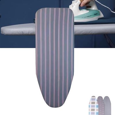 TAJMDGW Heat Resistant Ironing Board Pad 12x36In 13x38In 13x43In Replacement Ironing Board Cover with Padding, Cotton Ironing Board Cover and Pad(England Stripe,34x110cm/13x43In)