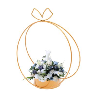 DEIGEHJRE Gold Vases Wedding for Centerpieces -10 Pcs Metal Geometric Gold Centerpiece, Elegant Centerpieces for Tables -Vase for Weddings Party Decoration, Table Dcor, Reception Party (Round)