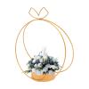 DEIGEHJRE Gold Vases Wedding for Centerpieces -10 Pcs Metal Geometric Gold Centerpiece, Elegant Centerpieces for Tables -Vase for Weddings Party Decoration, Table Dcor, Reception Party (Round) view 1