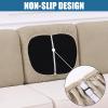Smiry Waterproof Couch Cushion Covers, Stretch Jacquard Thick Sofa Cushion Covers, Washable Seat Slipcover Elastic Furniture Protector for Pets, Kid (Back Cover M, Camel) view 3