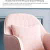 Chairs Soft Velvet Fabric Dining Chair, Kitchen Chairs Set of 2, Makeup Chair with Ergonomic Back and Armrest, Side Chair with Pillow view 4