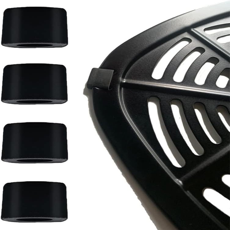 CyHiThai Air Fryer Rubber Tabs for Dash 6QT 2.6QT Air Fryers, Upgraded Air Fryer Silicone Rubber Bumpers Pieces Stoppers Tips side Parts for 2QT 3.7QT 5QT PowerXL Gowise Chefman Air Fryer Tray