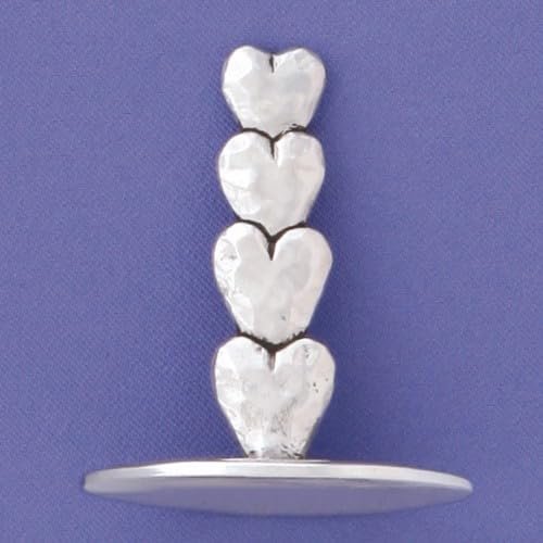 Basic Spirit Hearts Ring Holder Home Decor Engagement Wedding Birthday Gifts for Women Mother Girlfriend, RGH-44