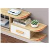 Floating Tv Shelf with Door, Modern Wood Media Console Wall Mounted Storage Rack Hanging Tv Cabinet for Cable Boxes Routers-d 140cm(55inch) (E 140cm(55inch)) view 4