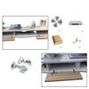 Floating Tv Shelves with Door, Wall Mounted Media Console Wood Hanging Tv Cabinet Multimedia Wall Shelf for Cable Boxes Routers-a 140cm(55inch) (D 100cm(39inch)) view 4