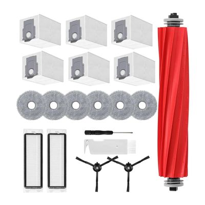 Compatible For Roborock Q Revo, Replacement Parts Robot Vacuum Cleaner Accessory Set,Main Brush,Wipes,Dust Bags,Filters,Vacuum Cleaner Parts