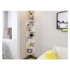 Floating Corner Shelves, Zigzag 7 Tier Wood Bookshelf Wall Shelf Wall Mounted Display Storage Shelves for Bedroom Living Room-c A (C A) view 2
