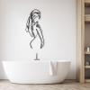 Aportif Metal Minimalist Wall Art Women, Female Body Decor, Women Bathroom Decor, Modern Home Decorations, Abstract Iron, Metal Line Artwork, Funny Bathroom Wall Art (Gold, 59x28 in / 150x71 cm) view 2