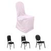 Balsa Circle 10 pcs Blush Polyester Banquet Chair Covers for Party Wedding Linens Decorations Dining Ceremony Reception Supplies view 1