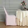 Balsa Circle 10 pcs Blush Polyester Banquet Chair Covers for Party Wedding Linens Decorations Dining Ceremony Reception Supplies view 2
