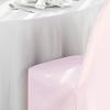 Balsa Circle 10 pcs Blush Polyester Banquet Chair Covers for Party Wedding Linens Decorations Dining Ceremony Reception Supplies view 3