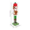 LOGOFUN Golf Themed Nutcracker Decoration Traditional Wooden Nutcracker Christmas Golf Player Nutcracker Xmas Tabletop Nutcracker Ornament - 37cm view 2
