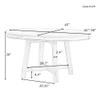 KEVINSPACE 58" Dining Table for 4-6 People Round Extendable DiningTable Extendable KitchenTable Mid Century Dining RoomTable Drop Leaf Table Saving Space Dinner Kitchen Office Furniture Natural view 2