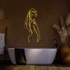Aportif Metal Minimalist Wall Art Women, Female Body Decor, Women Bathroom Decor, Modern Home Decorations, Abstract Iron, Metal Line Artwork, Funny Bathroom Wall Art (Gold, 35x17 in / 90x43 cm) view 1