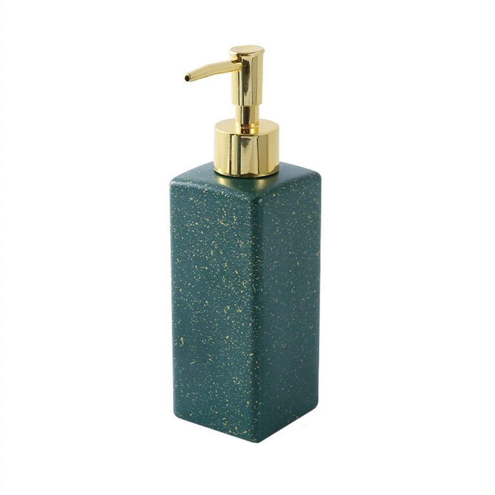 Soap Dispenser Handsoaps Dispenser Lotion Bottle Press Shampoo Bath Gel Separate Bottle Ceramic Soap Dispenser for Hotel Household Kitchen Liquid Dispencer Container Kitchen Soap Dispenser(B)