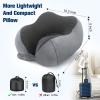 Cirorld Neck Pillow for Traveling, Travel Pillows for Airplanes,100% Pure Memory Foam Travel Neck Pillow, Adjustable Flight Pillow, Portable Plane Accessories with Eye Mask, Earplugs, Carry Bag view 3
