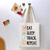 TGBJE Track and Field Gift Eat Sleep Track Repeat Tote Bag Track Mom Gift Marathon Runner Handle Bag Running Lover Gift (Track Repeat tote) view 4
