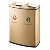 YUJUNDZSW Trash Cabinet Indoor and Outdoor Classification Environmental Protection Trash Can Stainless Steel Commercial Grade Classified Trash Can Mall Park Elevator Double Barrel Trash Can view 1