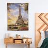 BTCOWZRV Tapestry Wall Hanging Eiffel Tower Paris Aesthetic Wall Tapestries Poster Wall Tapestry for Bedroom Funny Wall Blanket Wall Art Decor Personalized Backdrop for Living Room Dorm 30"x40" view 3