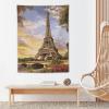 BTCOWZRV Tapestry Wall Hanging Eiffel Tower Paris Aesthetic Wall Tapestries Poster Wall Tapestry for Bedroom Funny Wall Blanket Wall Art Decor Personalized Backdrop for Living Room Dorm 30"x40" view 4