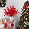 Sggvecsy 30 Pack Artificial Red Berry Stems 6.5inch Christmas Red Berry Picks Holly Berry Branches for Christmas Tree Decorations Holiday DIY Crafts Xmas Ornaments Wedding Home Decor view 3