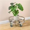 GRRICEPL Stock Pot Stand Mobile Gas Bottle Mobile Base Stainless Steel Bucket Type Turnover Cart for Heavy Stock Pot, Plant Pot Stand(21X72cm) view 2