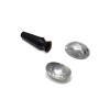 Medfort-Instruments Corneal Eye Shield Protector, Stainless Steel with Suction Pump, 29mm X 21mm (Large), Set of 3 view 1