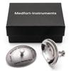 Medfort-Instruments Corneal Eye Shield Protector, Stainless Steel with Holding Point, 32mm X 21mm (X-Large), Set of 2 view 1