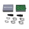 Medfort-Instruments Corneal Eye Shield Protector Set, Stainless Steel with Suction Pump, 26mm X 17mm (Small), 29mm X 21mm (Large), 32mm X 21mm (X-Large), Set of 9 Pcs view 1