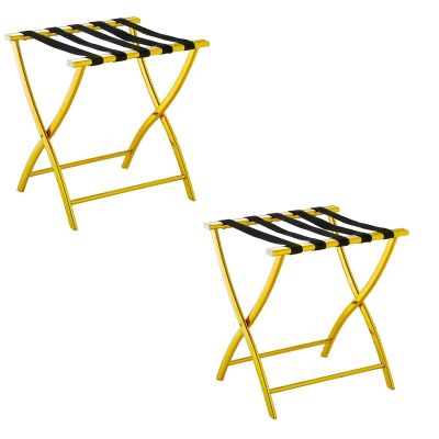 Luggage Rack - Suitcase Stand, Support Solid Metal Luggage Storage Rack, Travel Bag Guest Room Storage Shelf, Hotel Room Solid Metal Suitcase Holder Luggage Shelf, 52X45X52.5CM