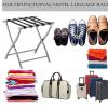 Luggage Rack - Suitcase Stand, Support Solid Metal Luggage Storage Rack, Travel Bag Guest Room Storage Shelf, Hotel Room Solid Metal Suitcase Holder Luggage Shelf, 52X45X52.5CM view 3